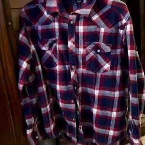NWOT Men’s Cactus Pearl Button Flannel